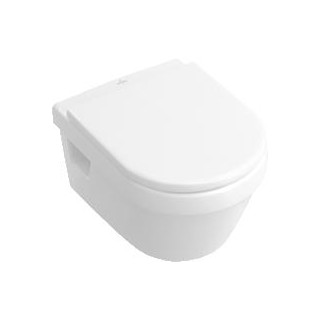 Miska ustępowa lejowa bez kołnierza wewnętrznego Villeroy & Boch Omnia Architectura Biały Alpin Ceramicpuls, 370 x 530 mm, wiszą