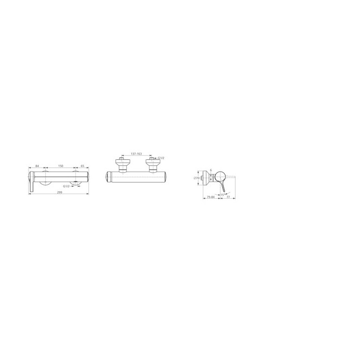Bateria natryskowa  Ideal Standard Melange - sanitbuy.pl