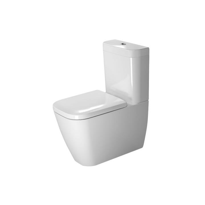 Miska toaletowa stojąca, Duravit Happy D.2, bez spłuczki, Bialy Alpin WonderGliss- sanitbuy.pl