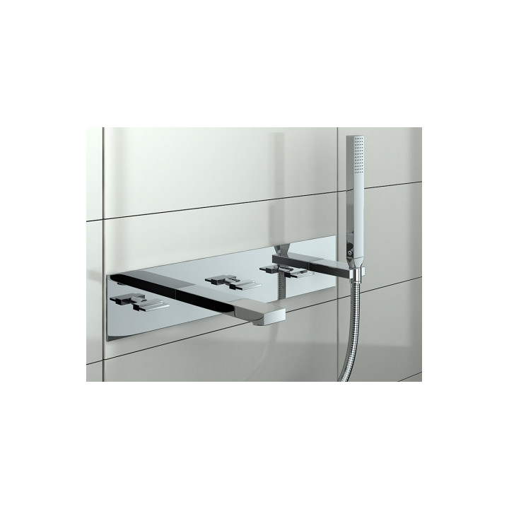 Bateria wannowa Kohlman Excelent 4 otworowa, podtynkowa- sanitbuy.pl