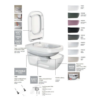 Závěsný závěsný bidet  Hatria Sculture Y0BF- sanitbuy.pl