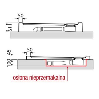 Sprchová vanička Novellini Olympic s integrovaným panelem 180x75 cm - nízká- sanitbuy.pl