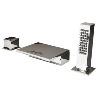 Vanová zástěna Novellini Aurora 3 s pevným prvkem  - 98x150 cm- sanitbuy.pl