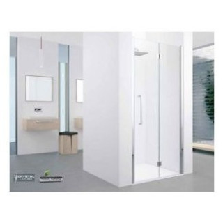 Vanová zástěna Novellini Aurora 3 s pevným prvkem  - 98x150 cm- sanitbuy.pl