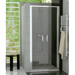 čtvercový sprchový kout 90 cm z posuvnými drzwiami Ronal Pur Light S, lesklá - sanitbuy.pl