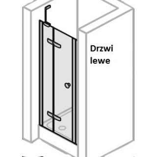 Dveře posuvné Huppe Aura Elegance , 900 x 900 mm, čiré sklo stříbrná mat , - sanitbuy.pl