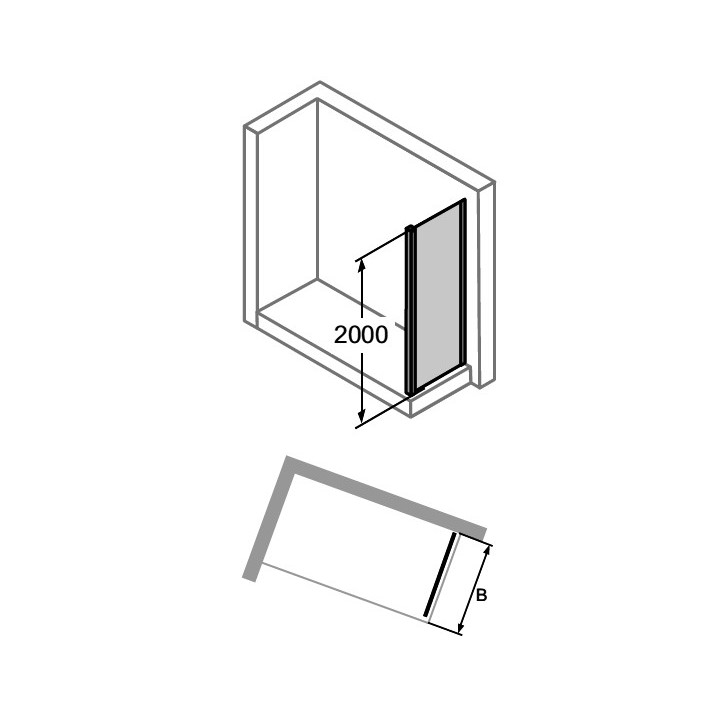 Dveře posuvné Huppe Aura Elegance , 900 x 900 mm, čiré sklo stříbrná mat , - sanitbuy.pl