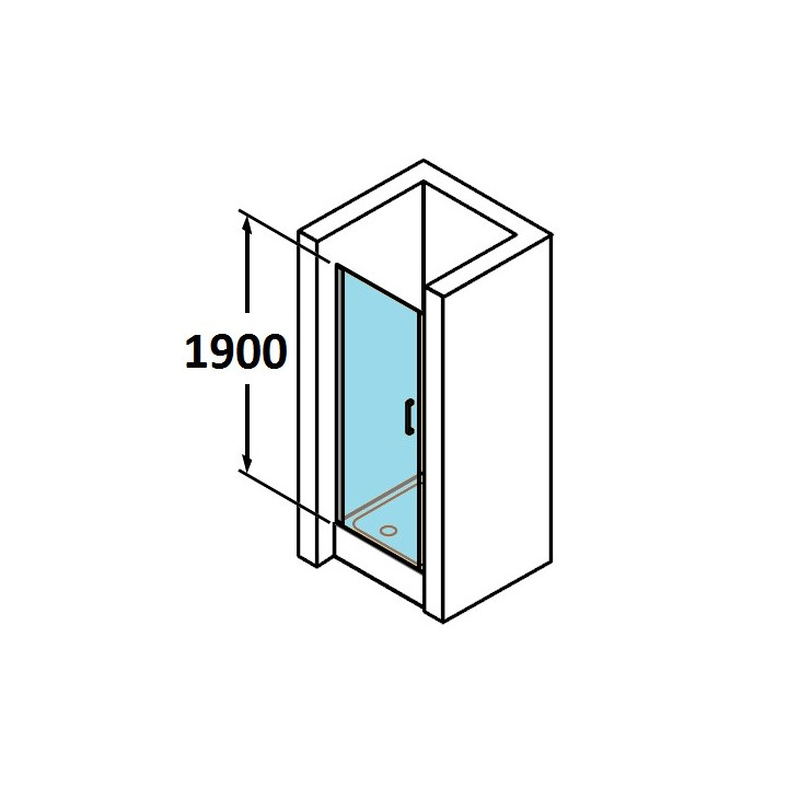 Dveře posuvné Huppe Aura Elegance , 900 x 900 mm, čiré sklo stříbrná mat , - sanitbuy.pl