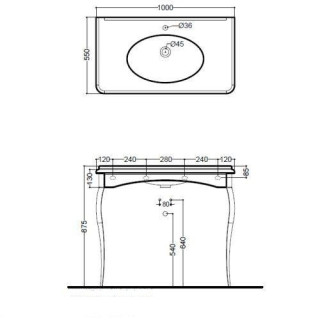 Umyvadlo Kerasan Ego 60x43 cm- sanitbuy.pl