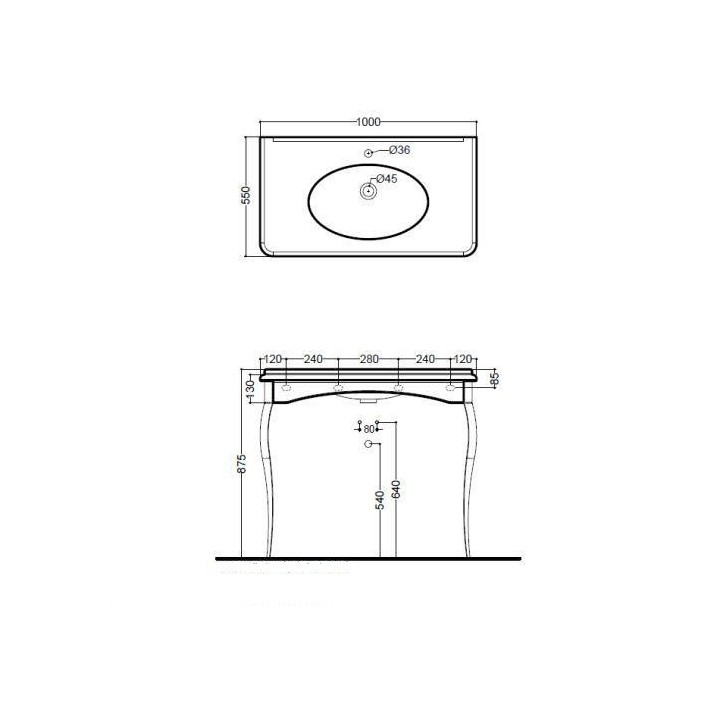 Umyvadlo Kerasan Ego 60x43 cm- sanitbuy.pl
