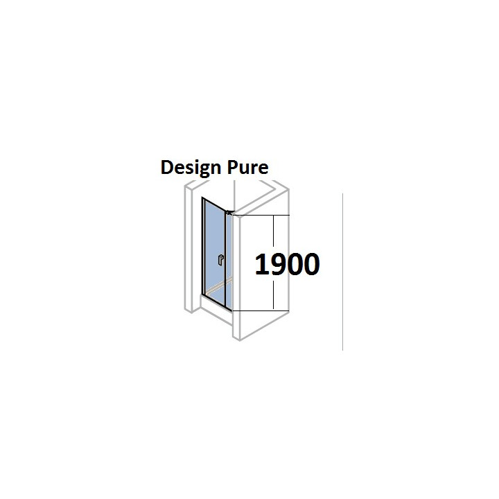 Dveře sprchové Huppe Design 501 - skládací, szer. 800 mm- sanitbuy.pl