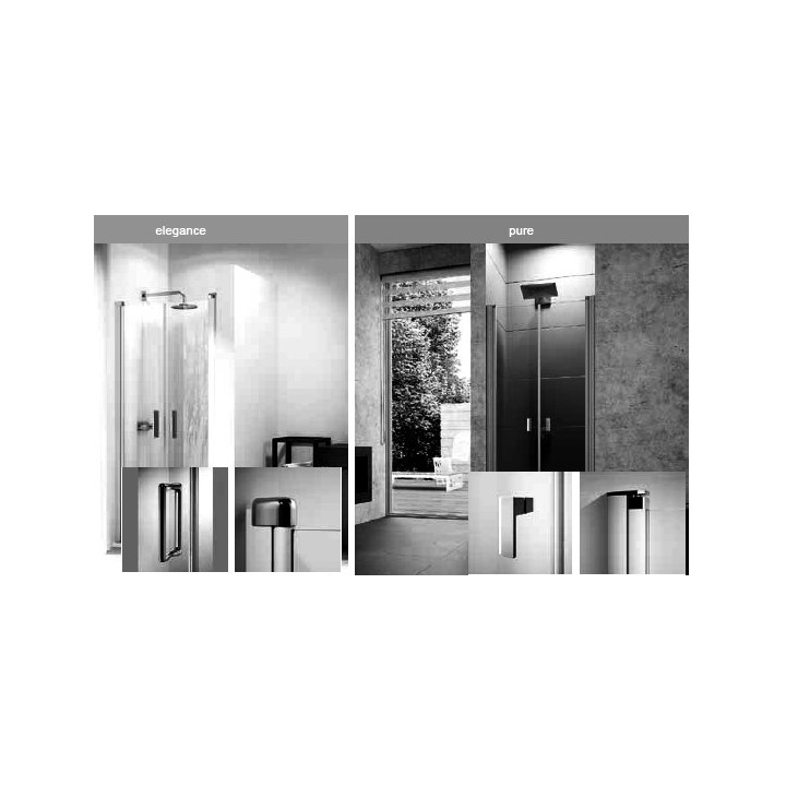 Dveře sprchové Huppe Design 501 - skládací, szer. 800 mm- sanitbuy.pl