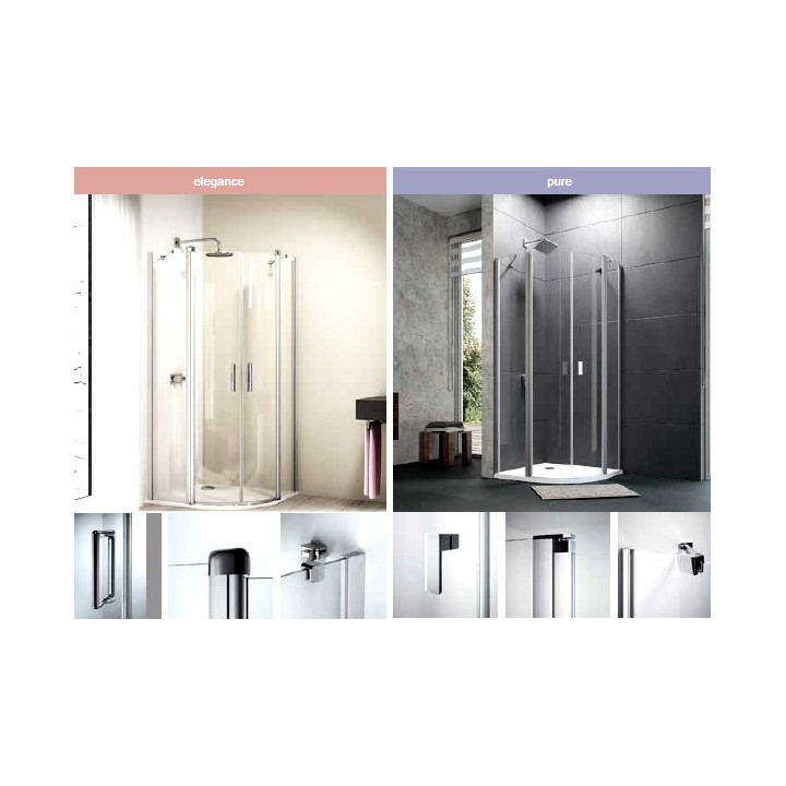 Dveře sprchové Huppe Design 501 - skládací, szer. 800 mm- sanitbuy.pl
