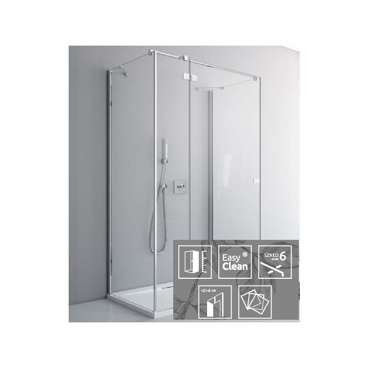 Zástěna Radaway Eos II PND 110 pravý - sanitbuy.pl