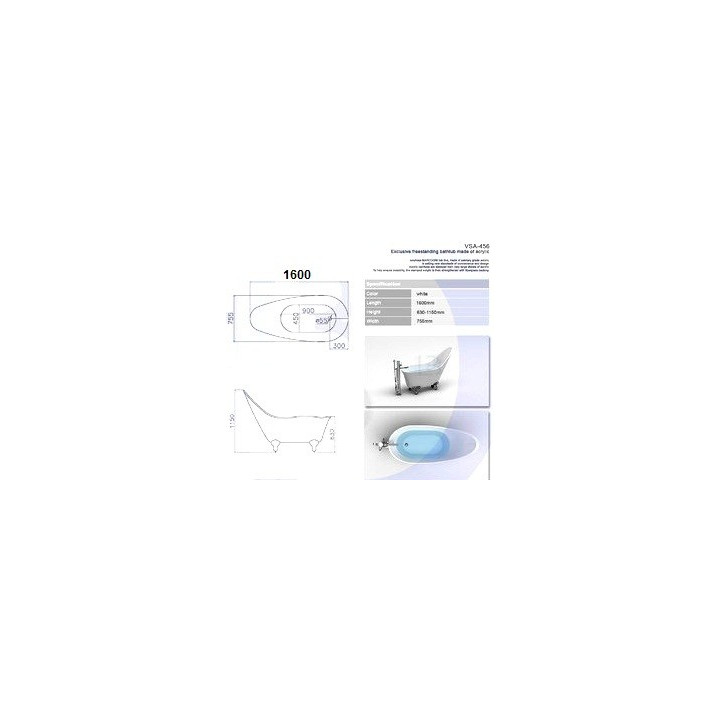 Vana  pro zástavbu marcooni vbs-21 170x85 cm- sanitbuy.pl