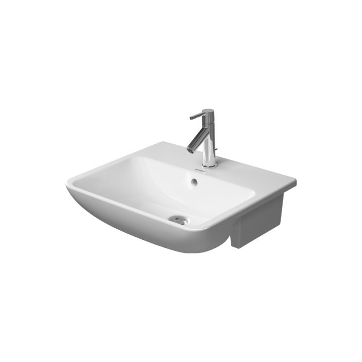 Jednootvorové umyvadlo s přepadem Duravit Darling New 550x480 mm, - sanitbuy.pl