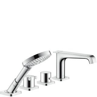 Element zewnętrzny do baterii termostatycznej 4-otworowej do montażu na cokole z płytek Axor Citteria E chrom, DN15 - sanitbuy.p