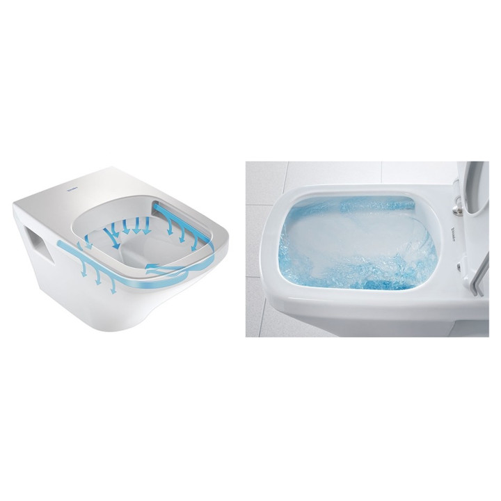 Jednootvorové umyvadlo s přepadem Duravit Darling New 550x480 mm, - sanitbuy.pl