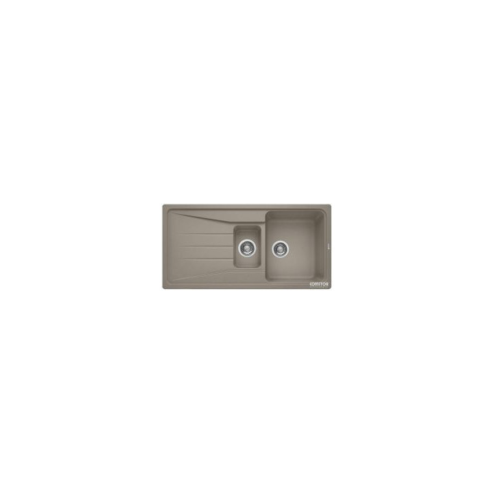 Zlewozmywak podvěsný 40x55,5 obdélníková 180 x 80 cm blanco blancosubline 340/160-u- sanitbuy.pl