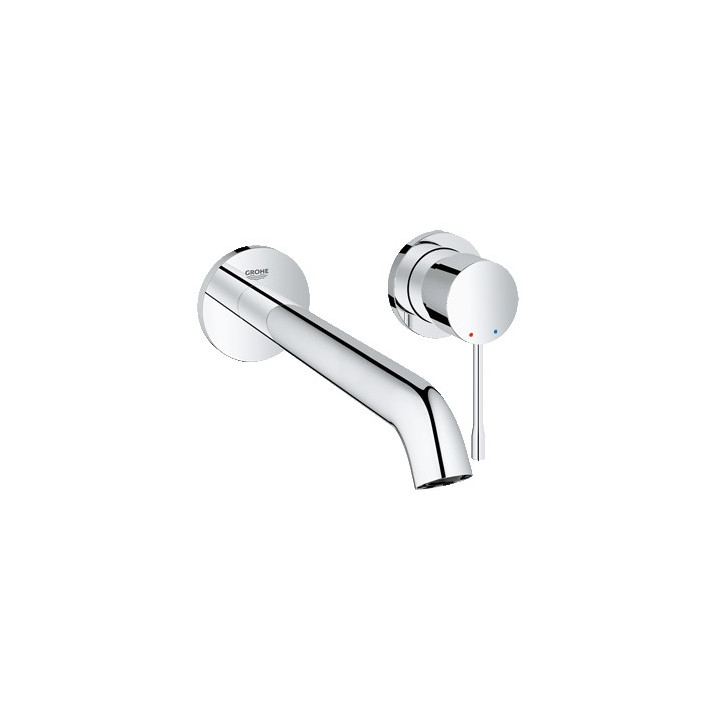 Bateria umywalkowa Grohe Essence ścienna, dł. 183 mm, chrom, 2-otworowa- sanitbuy.pl