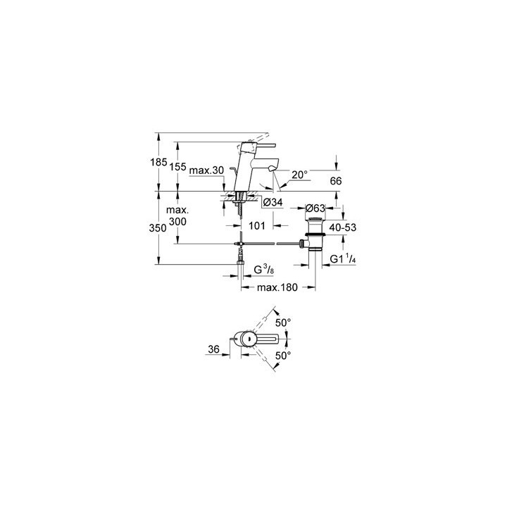 Ventil  sztorcowy grohe concetto - sanitbuy.pl