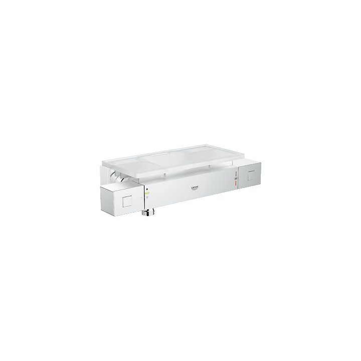 Bateria prysznicowa Grohe Grohtherm Cube, ścienna, szer. 304 mm, chrom, z półką - sanitbuy.pl