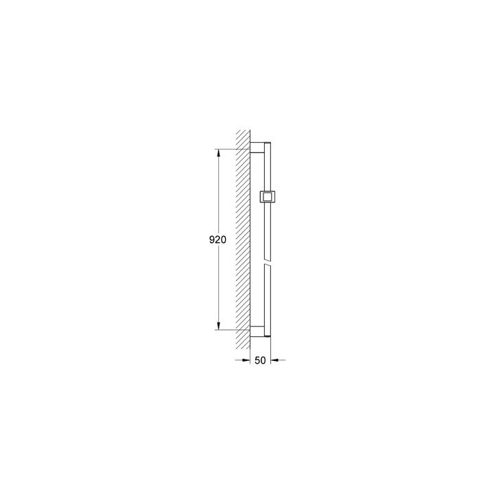 Drążek prysznicowy Grohe Euphoria Cube ścienny, wys. 900 mm, chrom- sanitbuy.pl