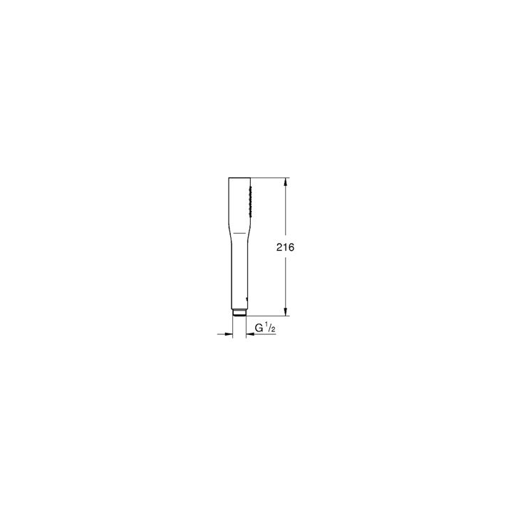 Prysznic ręczny Grohe Euphoria Cosmopolitan dł. 216 mm, chrom, jednostrumieniowy- sanitbuy.pl