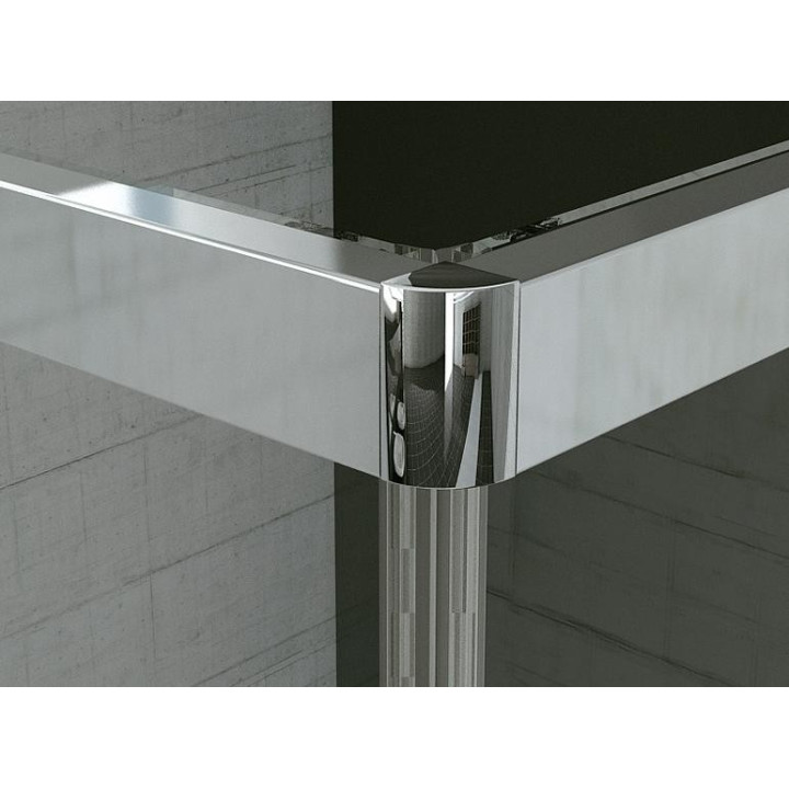 Kabina, drzwi rozsuwane SanSwiss TOP-LINE TOP lewe, szer. 700 mm, wys. 1900 mm, srebrny mat, przezroczyste - sanitbuy.pl