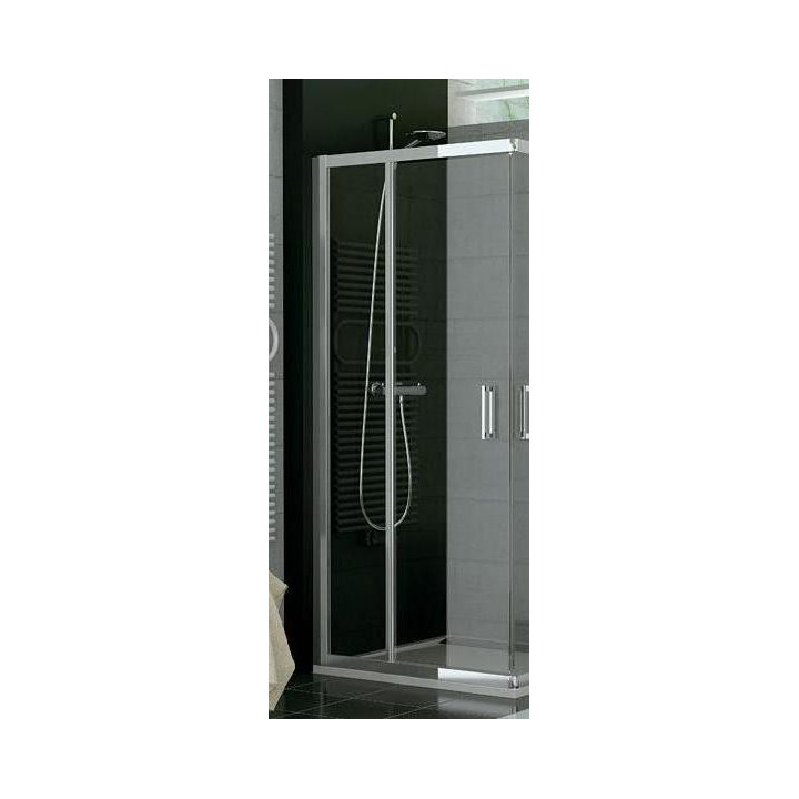 Kabina, drzwi rozsuwane SanSwiss TOP-LINE TOP lewe, szer. 700 mm, wys. 1900 mm, srebrny mat, przezroczyste - sanitbuy.pl