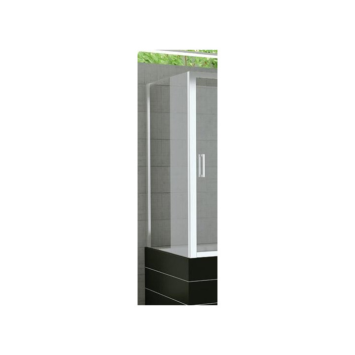 Parawan 2-częściowy rozsuwany SanSwiss TOPB2 lewy szer. 1200 - 1800 mm, wys. 1500 mm, połysk, przezroczyste- sanitbuy.pl