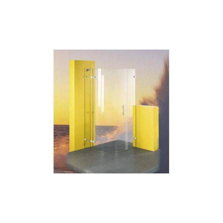 Kabina Ronal Pur P3P prysznicowa półokrągła drzwi 1-częściowe lewe 80 cm- sanitbuy.pl