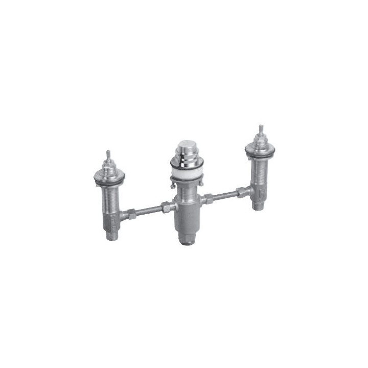 Zestaw podstawowy Hansgrohe do baterii 3-otworowej do montażu na brzegu wanny, element wewnętrzy- sanitbuy.pl