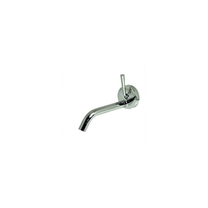 Bateria umywalkowa Zucchetti Isystick ścienna, dł. 166 mm, czarny, podtynkowa, el. zewnętrzny- sanitbuy.pl