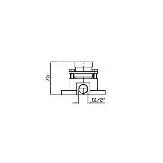 Element podtynkowy Zucchetti Isystick do wylewek Z92032- sanitbuy.pl