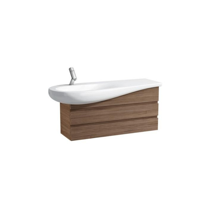 Umywalka asymetryczna Laufen ILBAGNOALESSI ONE biała, 12 x 50/35 cm, blat po prawej- sanitbuy.pl
