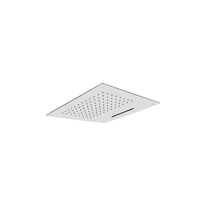 Tres Cuadro horní sprcha stropní  nerez s kaskádou 50x50cm- sanitbuy.pl