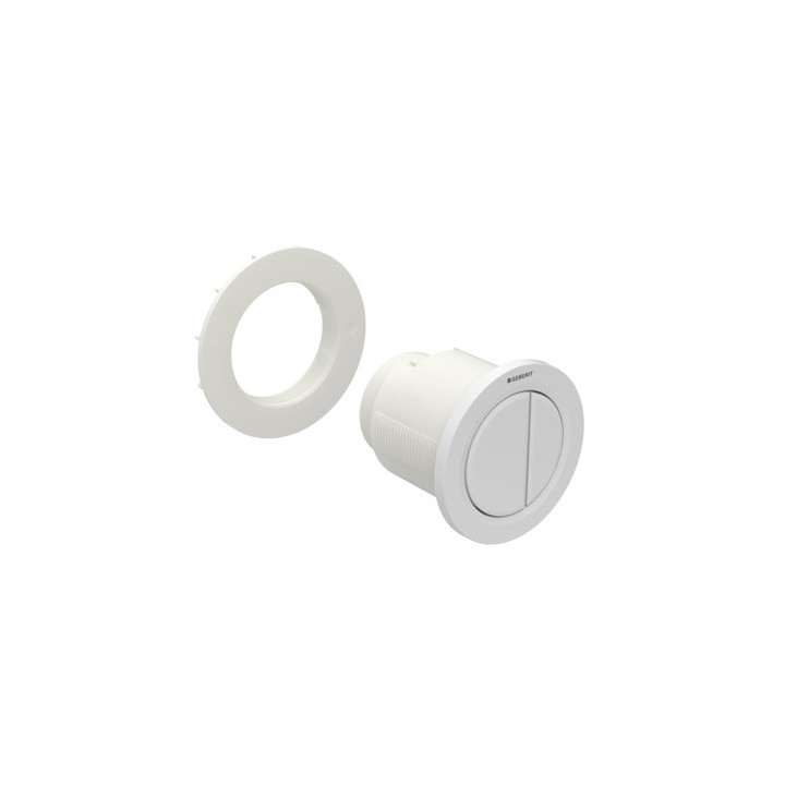 Tlačítko uruchamiający do WC Geberit Sigma 01 pneumatyczny, ręczny, dwudzielny, podomítkový, Sigma 8 cm- sanitbuy.pl