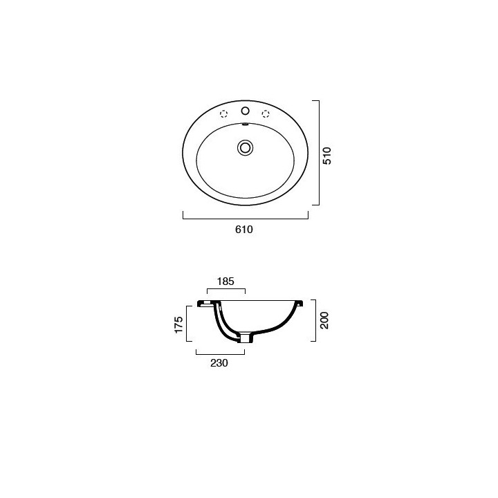 Umyvadlo Catalano Zero Light 61 cm- sanitbuy.pl