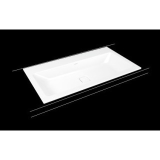 Umyvadlo na postavení na desku Kaldewei Cono 60 x 50 x 14 cm, bílá, otvor na baterii, bez přepadu, powierzchnia uszlachetniona- 