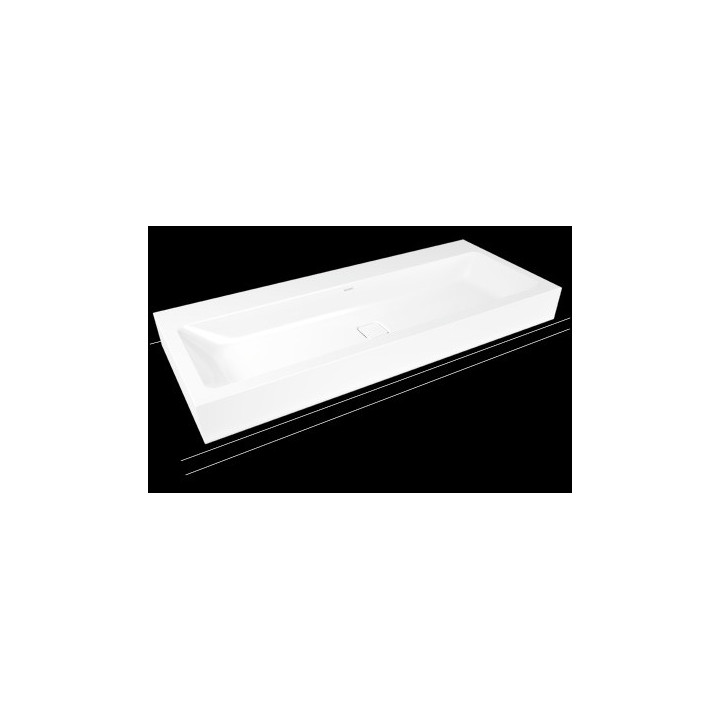 Umyvadlo nástěnná Kaldewei Cono 90 x 50 x 12 cm, bílá, otvor na baterii, bez přepadu, powierzchnia uszlachetniona- sanitbuy.pl