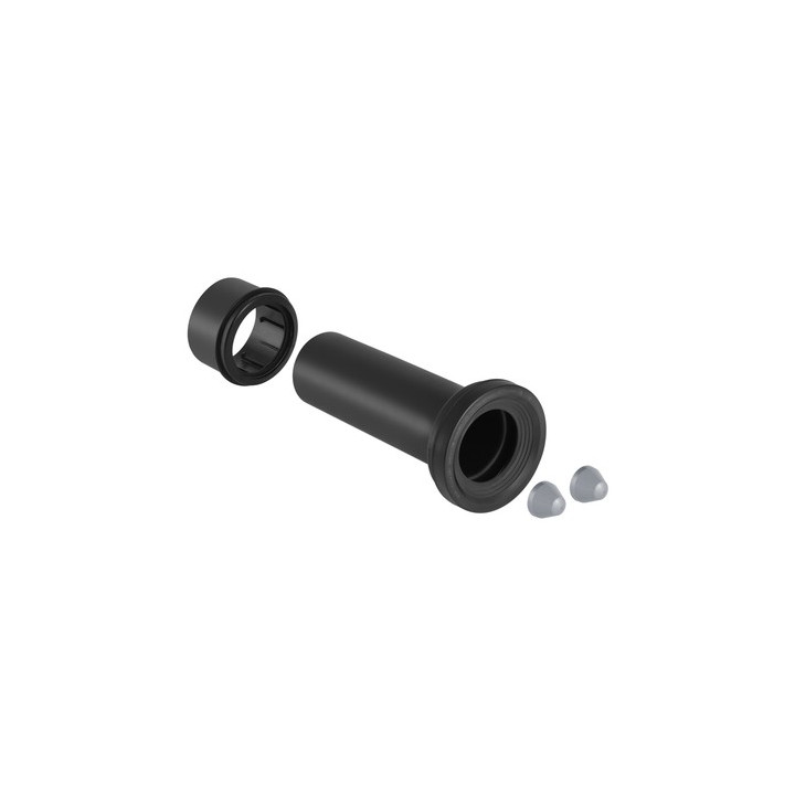 Króciec přípojný odpływu do WC Geberit Monolith do muszli stojących s odtokem ściennym, dł. 300 mm, černá- sanitbuy.pl