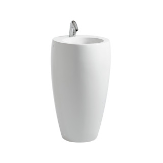 Umyvadlo volně stojící s podstavcí Laufen ILBAGNOLESSI ONE 53 x 90 cm, bílá LCC, bez otvoru pro baterii- sanitbuy.pl