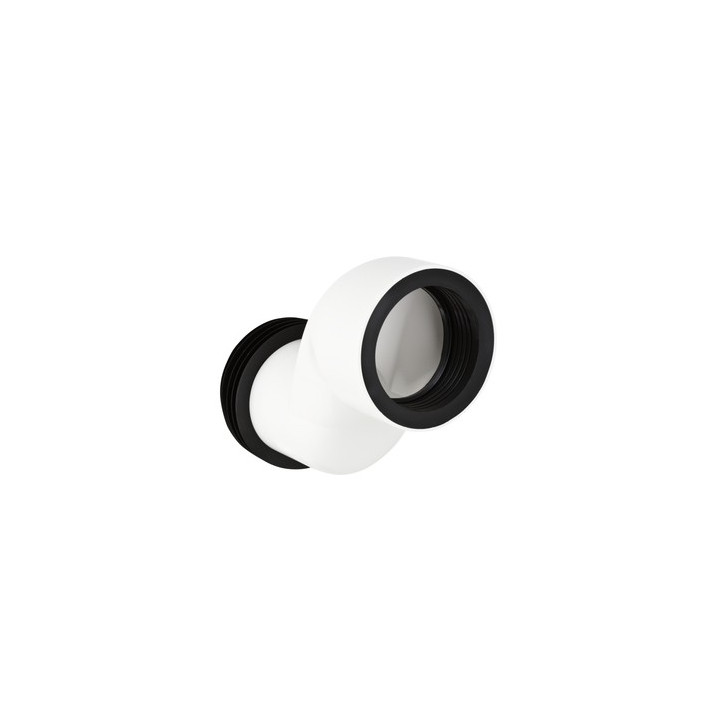 Króciec přípojný odpływu do WC Geberit Monolith do muszli stojących, dł. 30 mm, bílá alpin, odsadzkowy- sanitbuy.pl