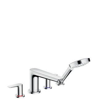 Vanová baterie 3otvorová Hansgrohe Talis E chrom, dł. 196 mm, montáž na okraj vany, el. zewnętrzny, do przepływ. podgrzewaczy wo