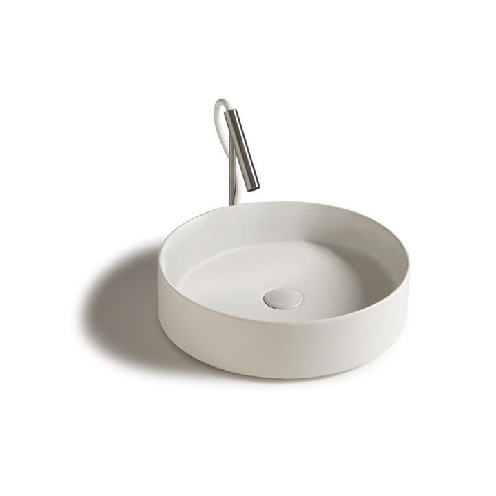 Umyvadlo na postavení na desku, obdélníková Galassia SmartB bílá, 65 x 45 cm, s otvorem pro baterii- sanitbuy.pl