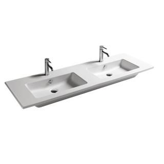 Rohové umyvadlo, závěsná Galassia Eden bílá, 45 x 45 x 14 cm, přepad i otvor na baterii- sanitbuy.pl