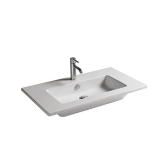 Závěsné umyvadlo/zápustné na desku Galassia Eden bílá, 91 x 46 x 15 cm, přepad i otvor na baterii- sanitbuy.pl