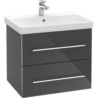 Skříňka pod umyvadlo Villeroy & Boch Avento kryształowy šedá, 61,8 x 52 x 44,7 cm, 2 szuflady- sanitbuy.pl
