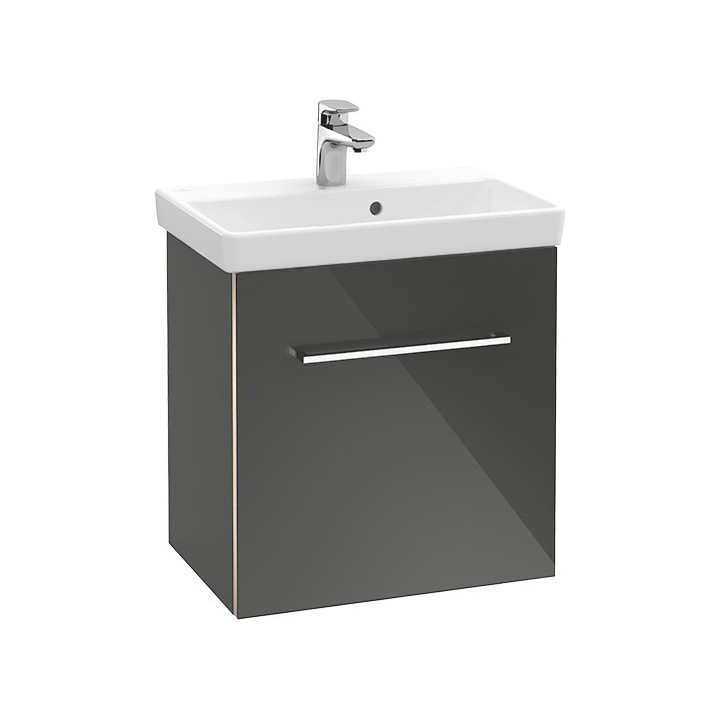 Skříňka pod umyvadlo Villeroy & Boch Avento kryształowy šedá, 56,7 x 52 x 44,7 cm, 2 szuflady- sanitbuy.pl